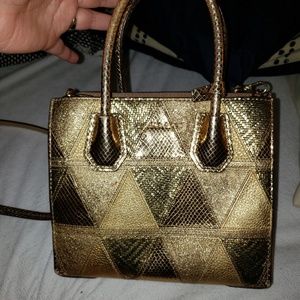 Gold Michael kors crossbody